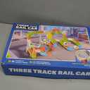 Electric Train Set for Kids Ages 3-8, 242Pcs 3D Flexible Race Track Toy, Gravity-Defying 360 Loop Building Set, STEM DIY Railroad Learning Toy Gift for Toddlers Boys Girls