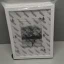 Egofine 9x12 Picture Frames Set of 4, Made of Solid Wood Covered by Plexiglass 5x7 and 6x8 with Mat or 9x12 without Mat, for Table Top Display and Wall Mounting Photo Frame White