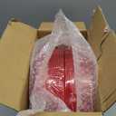 Hioasis 60pcs Red Plastic Plates - Red and Gold Disposable Dinnerware with Gold Rim, Heavy-duty, 10.25 inch, Dinner Plates for Party & Wedding