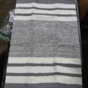  Bathroom Rugs Mat 3*2FT, Non Slip,Quick Drying, Ultra Soft and Water Absorbent Bath Carpet for Bedroom Floor Living Room,Machine Washable, Gray 