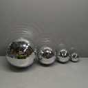 4 pack Large Disco Ball Silver Hanging Disco Balls Reflective Mirror Ball Ornament for Party Holiday Wedding Dance and Music Festivals Decor Club Stage Props (12 Inch, 8 Inch, 6 Inch, 4 Inch)