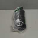 EALGRO 64 oz Glass Water Bottle With Straw and Handle, Half Gallon Sports Motivational Water Jug Flask with Silicone Sleeve, Large Water Cup with Time Marker for Travel, Gym, Black