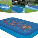 Rectangular Inflatable Pool Cover – Above Ground Pool Cover 120"x72" (305x183cm) – Solar Cover for Family Pools & Swim Center – Ideal for Family Pools, Swim Centers, Outdoor Garden