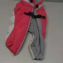 FUAMEY Dog Coat, Medium, Pink, Faux Fur - Waterproof, Windproof, Reflective Cold Weather Coat with Built-in Harness, Fits Dogs 11 lbs and Up (M(chest:21in), Rose Red)