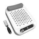 CGBE Dust Collector Nail Tech: 12000RPM Dust Collector Nail Tech with 3 Speed Suction Adjustment, Hand Pillow, 2 Reusable Filter, Nail Vacuum Dust Collector for Home & Salon (White)