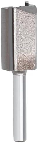 NIBBLAX 16mm Double Flute Straight Router Bit 5/8" Cutting Diameter, 1/4" Shank Flush Trim Cut Router Bit for Woodworking 3 Pcs