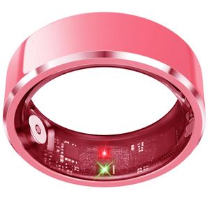 Smart Ring for Women, Fitness & Activity Tracker with Blood Pressure/Heart Rate Monitor, Sleep Tracker, Step Counter, IP68 Waterproof Ring for iOS & Android,Fast Charge, No Subscription Barbie Pink