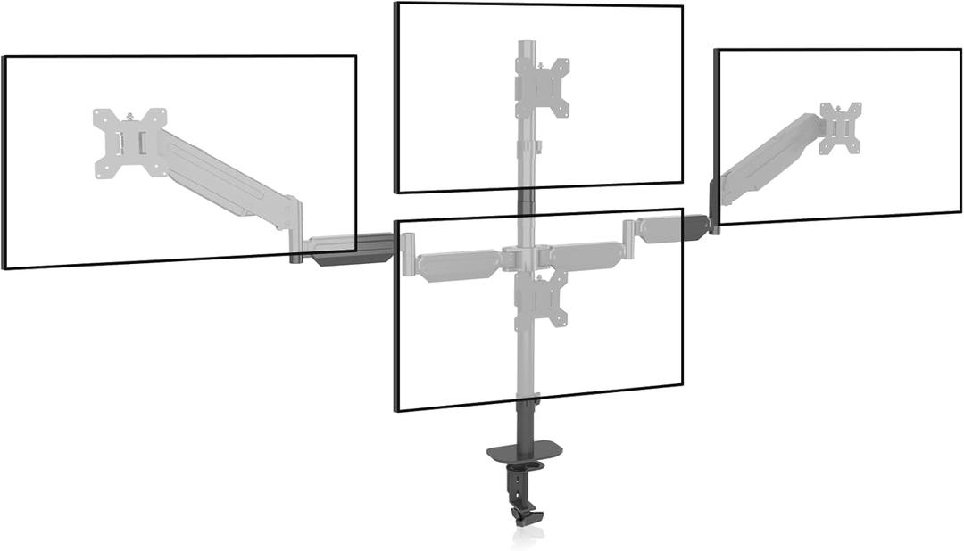 Quad Monitor Arm Desk Mount for Max 32" Screens