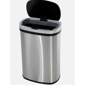 13 Gallon Touch Free Automatic Stainless Steel Trash Can Garbage Can Metal