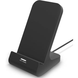 Z1 Wireless Charger Phone Stand 10W Max Compatible with Apple iPhone 14 13 12/12 Pro Max/ 11Pro/11Pro Max/XR/XS Max/XS/X/8/8Plus, Samsung Galaxy (1 Pack Black)