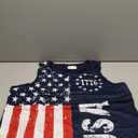 Men's 4th of July Tank Tops Summer Sleeveless Tee Cool Workout T-Shirts Beach Athletic Undershirts, Size XL
