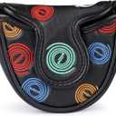 Golf Club Head Covers Putter Headcovers Mallet Putter Cover Blade Putter Cover for Odyssey White Hot Pro Heel-Shaft Strong Magnetic