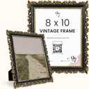 97 Decor Black And Gold Picture Frame 8x10 - Black Vintage Picture Frames 8x10, Elegant 8 X10 Ornate Frame, Fancy Antique Frames 8 X 10 For Wall Hanging Antique Home Decor