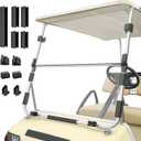 Panglong Golf Cart Foldable Windshield for Club Car DS 1982-2000.5 with Windshield Clip Kit, Dustproof and Windproof Windshield Fit DS OldeModels