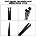 BOXOB 100pcs Drip Irrigation Support Stakes, Ideal for 1/4 Inch Tubing Drip Hold System Parts Supplies for Vegetable Flower Beds Lawn Indoor Outdoor Use