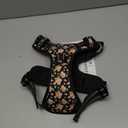 HEELE Dog Harness, No Pull Adjustable Padded Reflective Harness for Dogs with Handle for Walking Training, Flower-Black, L