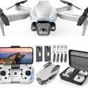 Drone with Camera for Kids & Adults, 1080P HD Mini FPV Drones with Altitude Hold, One-Key Take Off/Landing, Headless Mode, 360 Flips, Speed Adjustment, Toys Gifts for Boys Girls, Beginner (Grey)