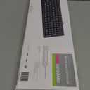 Guiheng 2 Pack Wired Computer Keyboard, Plug Play USB, Large Number Pad, LED Indicators,Ergonomic,Foldable Stands,Anti-Wear Letters Full Size Keyboard,for Windows Mac PC Laptop-Black