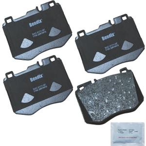 Bendix Priority1 CFC1796 Ceramic Front Brake Pads for select trims of Mercedes-Benz 16-18 C250, 15-21 C300, 16-18 C350e, 15 C400, 16-20 E200, 18-19 E250, 17-19 E300, 20-23 E350, 16-18 GLC300