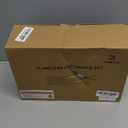 Christmas Flickering Red Stripes Glitter Flameless Candles, Battery Operated Pillar Real Wax LED Electric Candle with Remote Timer for Home Christmas Party Decor D3 x H4 5" 6" Set of 3