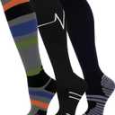 FuelMeFoot 3 Pack Copper Compression Socks - Compression Socks Women & Men Circulation - Best for Medical, Running, Athletic (Large-X-Large)