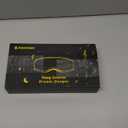 Bamboo Cotton Large Sleep Mask with Bluetooth Wireless Headphones - Blackout Eye Mask for Sleeping 3D Contoured Sleep Eye Cover Headband Ear Plugs Low Noise Hook for Men Women Better Experience (Grey)