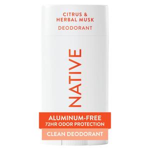 Native Deodorant Contains Naturally Derived Ingredients, 72 Hour Odor Control, Deodorant for Women and Men, Aluminum Free, Citrus & Herbal Musk 2.65oz