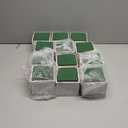 Dandat 12 Sets Wooden Cube Planter Boxes for Centerpiece 4 Inch Flower White Wood Rustic Square Vase with Removable Plastic Liner Floral Foam Block for Garden Wedding Home Arrangement Decor