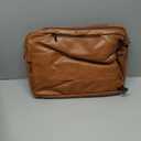 Faux Leather Messenger Bag for Men | 17-17.3 Inch Leather Mens Laptop Bag Leather Briefcasen Convertible Backpack 3 in 1 Computer Handbags Work Bag Shoulder Crossbody Bag Office | Vintage Brown, 16.9 inches x 3.9 inches x 11.8 inches