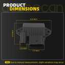 Dasbecan 904-141 Diesel Glow Plug Controller Module Compatible with 2004 2005 Chevrolet Kodiak GMC Topkick C4500 C5500 Duramax Diesel Engine Replaces# 97379636