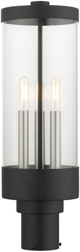 Livex Lighting 3 Lt Textured Black Outdoor Post Top Lantern
