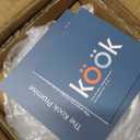 KooK Serving Bowls, with Lids, Ceramic Nesting Bowls, Set of 4, Embossed, Kitchen, Prep, Stackable, Gift, Microwave and Dishwasher Safe, 10/16/29/47 oz, Narbonne Collection (Ivory)