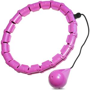 Infinity Hoop, Infinity Hoop Plus Size, Weight Loss hula hoop, Hola Hoop Adult, Smart Hula Hoop, Weighted Fitness Hoops, 24 Detachable Knots Weighted Fitness Hoops, Purple