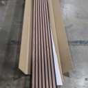 RITOLLO 4-Piece Wood Slat Panels for Wall 94.5"x11" Acoustic Panels for Interior Wall Decor 3D Fluted Sound Absorbing Panel - Natural Walnut