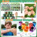 146pcs Dinosaur Party Favors - Dinosaur Birthday Party Supplies & Non-woven Goodie Bags for Kids Birthday, Dino Themed Party Decorations Gifts Pinata Fillers Stuffers Toys