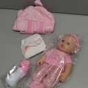 12 Inch Baby Dolls with Backpack Carrier Can Store Doll Clothes and Accessories,12" Reborn Baby Doll Set in Gift Box with Feeding Bottle Nipple Diaper for Kids Toddler Age 3+