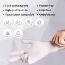 LANON Food Safe White Disposable Nitrile Gloves, Full Container Load, Size: X-Large (Pack of 1000)