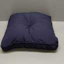 Thomasville At Home Cotton Twill Boxed Square Pillow, C-B (Blue), (1) Pillow with Filler, Indoor, Cotton