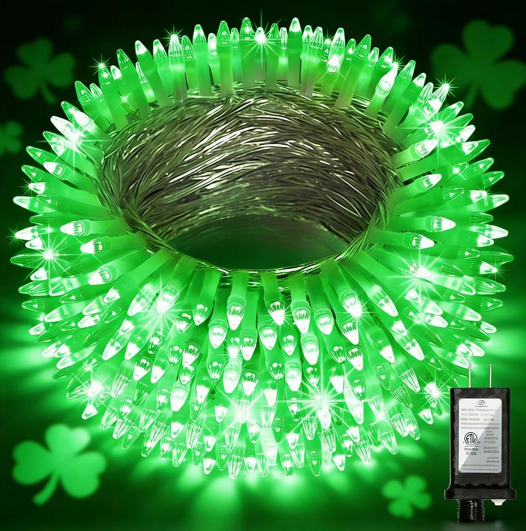 1500LED Christmas Lights Outdoor Use, 470ft 12 Modes Green LED String Lights with Timer Dimmable, Waterproof Christmas Tree Lights for Xmas Patio Yard Fence Balcony Garden Party Decor Green