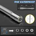 Sewer Camera 100ft/30m,0.9in/22mm Pipe Inspection Camera with 12pcs LEDs Light, 4.3" Screen 1000TVL Plumbing Snake Borescope with 4500mAh Battery DVR Recorder, Included 16GB Card