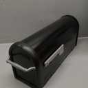Architectural Mailboxes Chadwick Galvanized Steel Post Mount Mailbox, 8950B-10, Black, Medium Capacity