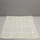 vctops Rustic Lattice Cotton Linen Decorative Throw Pillow Cover Embroidery Square Cushion Cover Pillowcase for Sofa Bedroom Couch (Plaid Green, 24"x24")