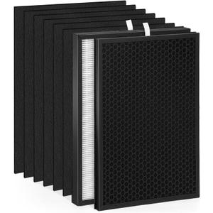 OV200 Replacement Filter-Compatible with Oransi OV200 Air Purifier Filtert, OV200 Filter Replacement Consists Aof 1 HEPA Filter,1Activated Carbon Filter and 6Extra Pre-Filter,Part # RF200