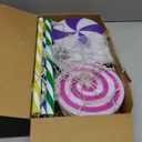 ElectricWise Christmas Lollipop Pathway Lights Outdoor, 27.5 Inch Peppermint Pathway Lights, Set of 6 Outdoor Christmas Decorations with 5 Modes and Music for Holiday Patio Yard Garden(Colorful)