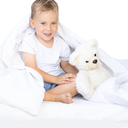 Continental Bedding Toddler Comforter, 100% White Goose Down Duvet Insert, Sleep Blanket with Cotton Shell, Fits Standard Crib, Toddler Bed, 39x47 Inches, White