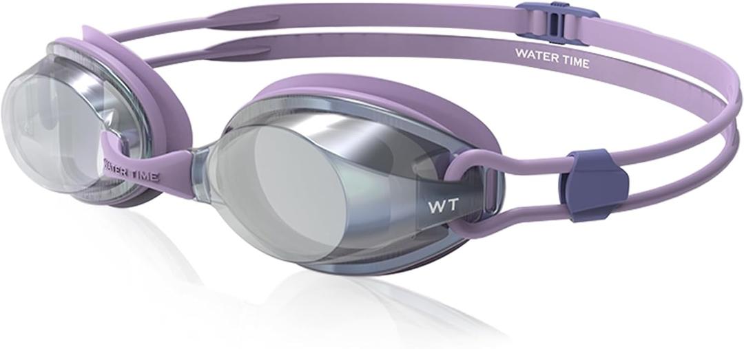 Unisex Swipe Swimming Goggles for Men & Women Anti-Fog,UV Technology Dual Strap No Leakage swim goggles (Lavender Purple)