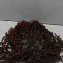 full lace faux locs wig is made of handmade synthetic Full Lace Curly Goddess Faux Locs Crochet Curly Ends Braid Twist Wig with Baby Hair (1B-350#, 20inch)