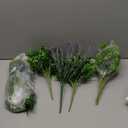 Outdoor Faux Plants UV Resistant - 12 Bouquets Realistic Artificial Eucalyptus Fern Lavender Greenery for Patio Garden Front Porch Decor Weatherproof Fake Plants for Outside (Mix)