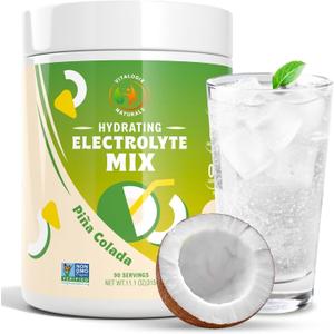 Electrolyte Powder  Sugar-Free Hydration Mix with Magnesium, Potassium, Calcium & Sodium | Zero Carb Electrolyte Drink for Muscle Recovery, Cramp Relief & Energy | 90 Servings