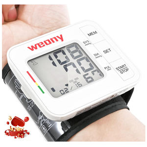 WEONY Blood Pressure Monitor for Home Use,Automatic Wrist Blood Pressure Monitor,Adjustable Wrist Blood Pressure Cuff (5.38.5”) 2*90 Reading Memory Digital Blood Pressure Machine with Carrying Case